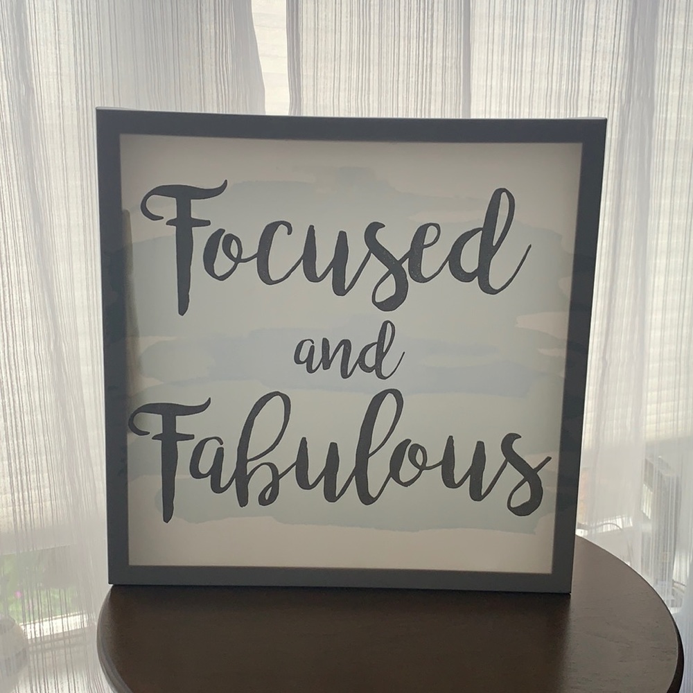 Focused and fabulous canvas print